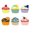 食べ物パック19(カップケーキ)